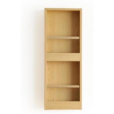 Imagem de Prateleiras flutuantes para parede, porta-revistas de madeira, decoração de parede, estante de madeira, armazenamento de grama, suporte de arquivo montado na parede para sala de estar, casa,