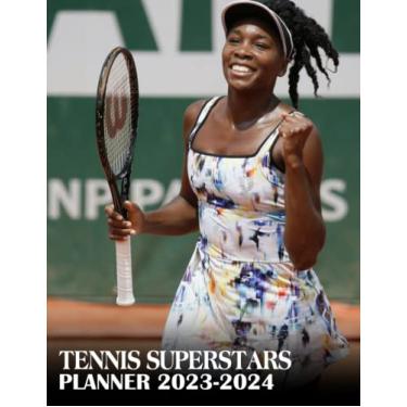 Imagem de TENNIS SUPERSTARS 2023-2024 Monthly Planner: TENNIS SUPERSTARS Monthly Daily Planner 2023-2024, Weekly And Monthly Planner, 2023 Planner Christmas Gifts For Men Dad Kid Boy Student Teacher