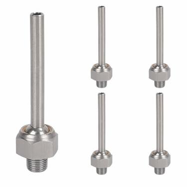 Imagem de DCYCBTH 5 peças 1/4 "NPT x 20/40/60 mm 304 bocal de resfriamento de aço inoxidável, bocal de refrigeração universal, adequado para várias máquinas-ferramentas, pulverização de água, pulverização,