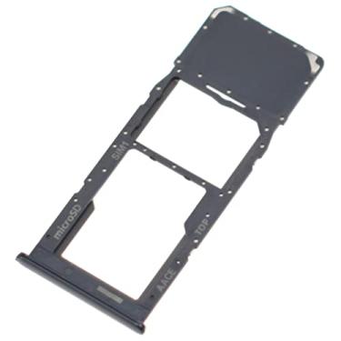 Imagem de Bandeja de cartão SIM única para Samsung Galaxy A13 SM-A135F suporte de cartão SIM para substituição de slot de cartão SIM SM-A135F para SM-A135M preto