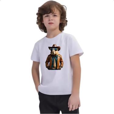 Imagem de Camiseta Infantil Capivara Cowboy - Alearts, 14
