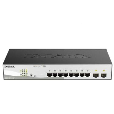 Imagem de D-Link Switch PoE+ gerenciado inteligente Gigabit de 10 portas | 8 portas PoE+ (65W) + 2 portas SFP | L2+ | VLANs | Gerenciado pela Web | Modo de vigilância | Desktop ou montagem em rack | Sem