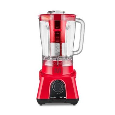 Imagem de Liquidificador 2,6L Turbo Vermelho 1200w-127v c/ 12 Velocidades Multi Home - LQ1203 LQ1203