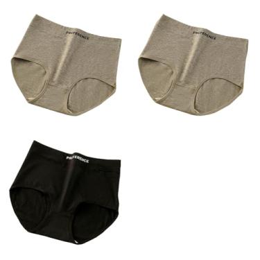 Imagem de RYZGOJV Calcinha de biquíni feminina 95% algodão, calcinha hipster elástica feminina, pacote com 3 cores E04