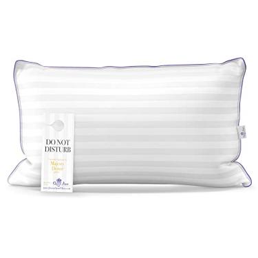 Imagem de Queen Anne Travesseiros Hotel Collection – Almofadas de cama alternativas de luxo (Queen Medium) – Conforto máximo, hipoalergênico, feito nos EUA