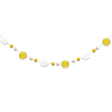 Imagem de ZAIBIANHAO Guirlanda De Madeira Sunshine - Você É Minha Guirlanda De Sol, Você É Meu Tema De Aniversário Sunshine, Decoração De Primeiro Aniversário, Guirlanda De Nuvem, Guirlanda De Feltro (Faixa D