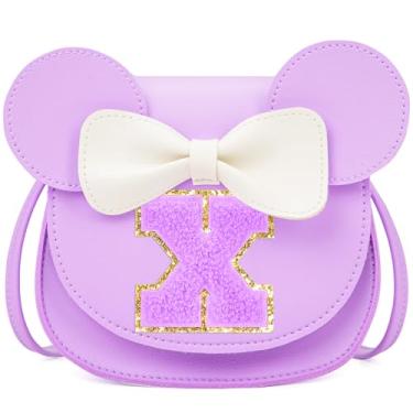 Imagem de OYLOLA Presentes de aniversário para meninas de 3, 4, 5, 6, 7 e 8 anos, bolsa infantil para meninas pequenas, presente para meninas, Roxo-roxo
