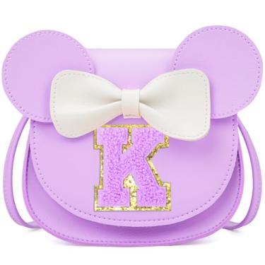 Imagem de OYLOLA Presentes de aniversário para meninas de 3, 4, 5, 6, 7 e 8 anos, bolsa infantil para meninas pequenas, presente para meninas, Roxa