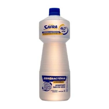 Imagem de Alcool Liquido 1 LT Safra 46,2 INPM Zerobac Citronela