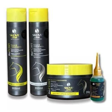 Imagem de Kit ANTIQUEDA E CRESCIMENTO FioFORT SKOVELINE 300ML /250G - SKOVE LINE