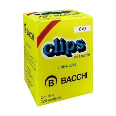 Imagem de Clips Galvanizado Aço 6/0 Linha Leve com 220 unidades Bacchi