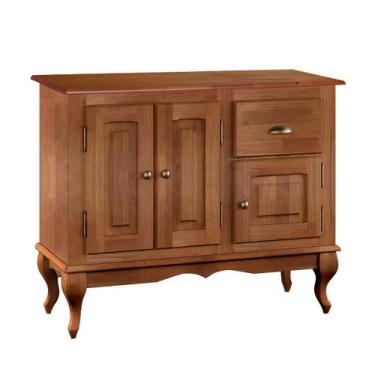 Imagem de Gabinete para Banheiro 3 Portas 1 Gaveta com Pés Luiz XV Dália 3066 - 