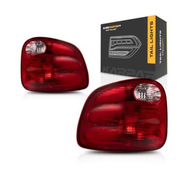 Imagem de Para Ford F-150/250 LD cabine regular/super cabine Flareside/Flareside conjunto de luz traseira 2000 01 02 03 2004 par motorista e passageiro externo | FO2800178 | FO2801178 | YL3Z 13405 AA