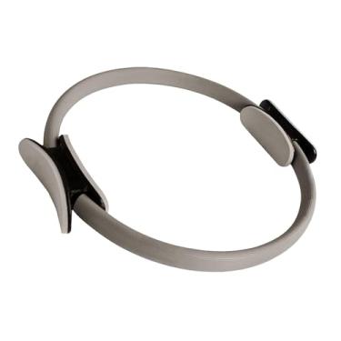 Imagem de Dynwave Pilates Anel para mulheres Toner resistência Treinamento de ginástica de ioga Equipamento Círculo de fitness Círculo de fitness Círculo de fitness, Cinza
