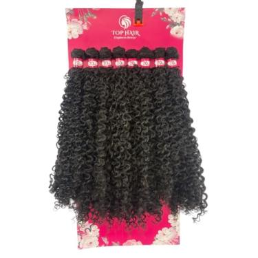 Imagem de Cabelo Cacheado Fibra Bio Humano 70cm 300g 8Telas Top Hair (2#)