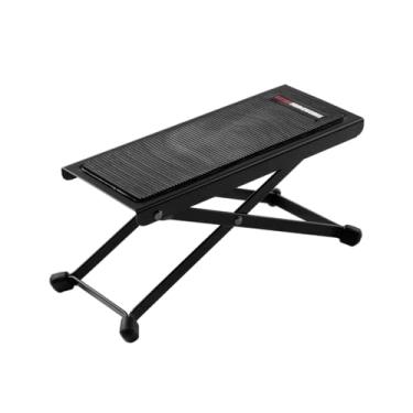 Imagem de Gator Frameworks Apoio ergonômico para os pés de guitarra para treino ou apresentação com (5) posições de toque ajustáveis em altura e almofada emborrachada para pés para conforto e estabilidade