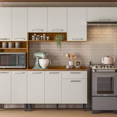 Imagem de Cozinha Completa 4 Peças com Paneleiro para Forno Vegas Itatiaia Cinamomo/Off White