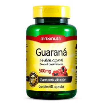 Imagem de Guaraná 500mg Maxinutri 60 Cápsulas