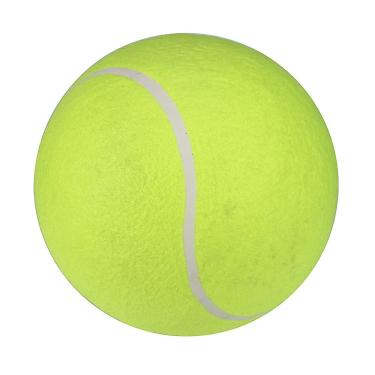 Imagem de Bola de tênis gigante de 24cm para animais de estimação Chewtoy brinquedos infláveis grandes suprimentos ao ar livre