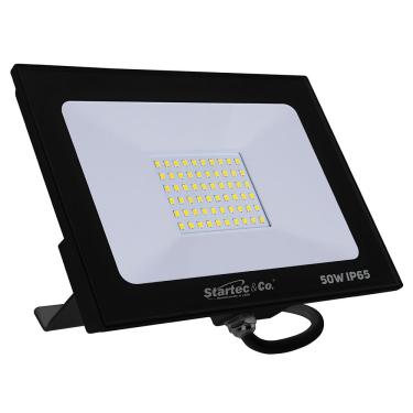 Imagem de Refletor Led 50W Bivolt 4000Lms IP-65 120g Preto - Startec | 6500K Ref.100400002
