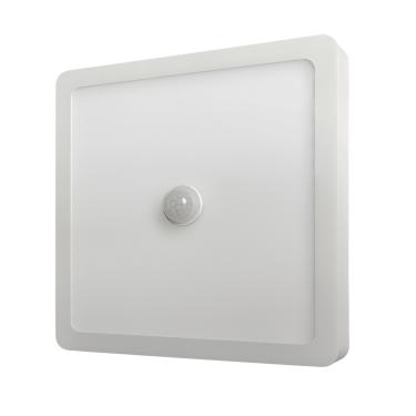 Imagem de Plafon Led Quadrado Sobrepor 21x21cm 18W 6500K Branco C/ Sensor Cód. 80816004 – Blumenau