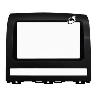 Imagem de Moldura De Painel Preta 2 Din Fiat Palio 2005 / 2011 Wekend e Idea  Para Cd Dvd 2 Dins 