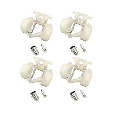 Imagem de Flutuador de carburador para Bandit250~400CC (GSF250~400) GJ77A/GK75A/7AA Impulse GK79A DR250/350 GSX400S KATANA 400 Base de válvula de agulha flutuante de plástico (4)