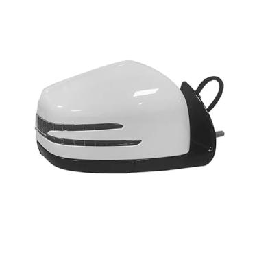 Imagem de Espelho retrovisor elétrico para carro, conjunto de espelho lateral para porta, preto 1668100164 1668100264 compatível com Mercedes Benz W164 X164 ML GL Cl 2005-2011(White Right)