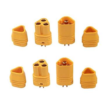 Imagem de Yiqigou 2 Pairs Amass MT60 3 Pole 3.5mm Motor Plug Male Female Connector Set for RC ESC to Motor Multicopter Quadcopter Airplane