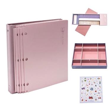 Imagem de Blue Lake Conjunto de suprimentos de volta às aulas ECOLIFE de plástico grátis com 22 peças / caixa de presente - fichário de 3 anéis, pastas, lápis, caixa de lápis, bandeja organizadora de mesa, para ensino fundamental, estudantes universitários e uso no escritório