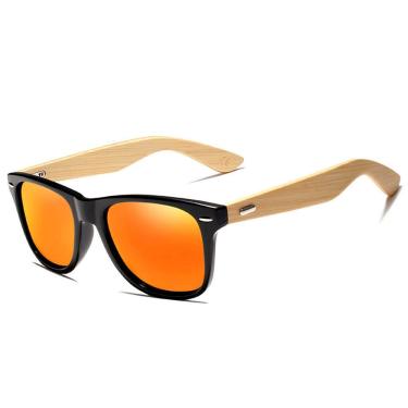 Imagem de Óculos De Sol Kingseven Vintage Hastes De Madeira Uv400