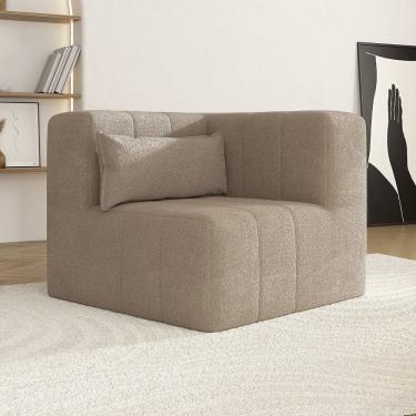 Imagem de Sofá Modular Canto Easybox Cabecasa Madeiramadeira Taupe