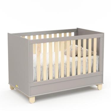 Imagem de Berço Americano Rope New Cinza-natural - Matic Móveis Cinza-natural