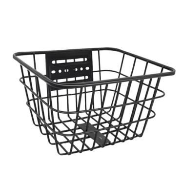 Imagem de YIJU Cesta de bicicleta infantil com decoração frontal em arame de ferro, prática e leve, com guidão para crianças, ciclismo, piqueniques e acampamentos, Sem Tampa