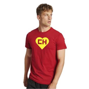 Imagem de Camiseta Chapolin Colorado Vermelha Manga Curta Gola Redonda Tamanho G