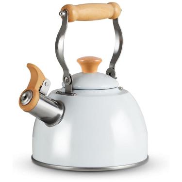 Imagem de Chaleira de Chá 1.5L com Apito, branca, ROCKURWOK, Branco