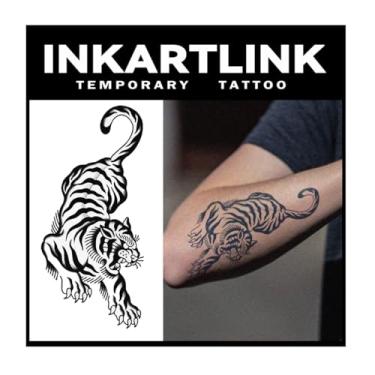 Imagem de INKARTLINK Tattoo Tech, 2 Folhas De Tatuagem Semipermanente Média, Tatuagens Temporárias Com Design Artístico Para Adultos, Duram 1 A Semanas, À Prova D'Água, Aparência Realista, Sem Adesivo, Reflex