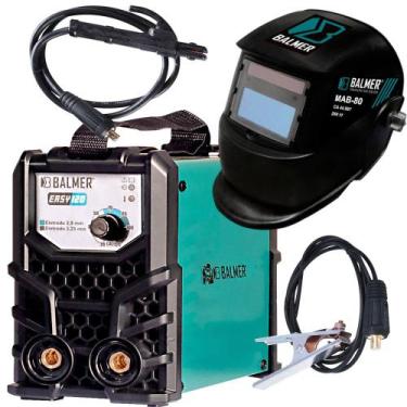 Imagem de Maquina Inversor de Solda 120A Eletrodo Revestido 220v com Mascara Bal