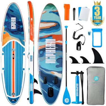 Imagem de Niphean Prancha inflável de stand up paddle com acessórios SUP, deck de EVA antiderrapante, pranchas infláveis de 10'6'' para adultos e jovens de todos os níveis de habilidade
