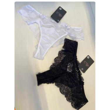 Imagem de Calcinha de renda - LG LINGERIE, Preto, P