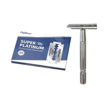 Imagem de Suporte De Cabo De Barbear Clássico De Aço Inoxidável Masculino, Máqui