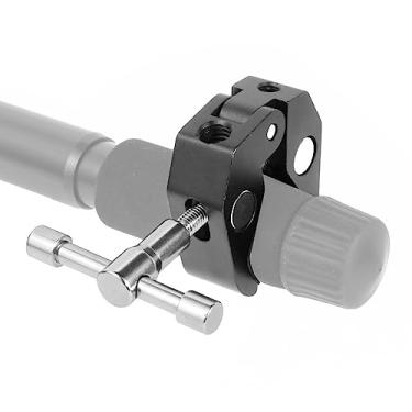 Imagem de NovelGoal Clipe de alicate de caranguejo super grampo com furos roscados de 0,6 cm e 0,9 cm para câmera DSLR estúdio luz monitor tripé monopé acessórios