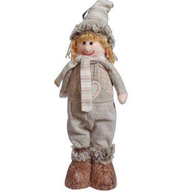 Imagem de Boneco de Pelúcia Menino Natalino Enfeite de Natal 48cm