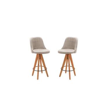 Imagem de Kit 2 Banquetas Altas Giratórias Júlia - Zurc Decor