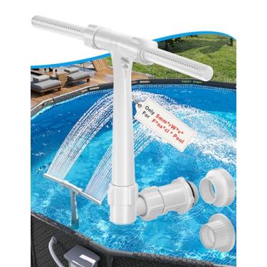 Imagem de Fonte de piscina - Fonte de água de pulverização dupla para Sunmmerwave e para piscina funsicle, fonte de irrigação ajustável 2 em 1 para piscina cascata para relaxamento refrescante, acessórios de