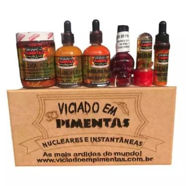 Imagem de Kit Molhos de Pimentas Carolina Reaper a mais ardida do mundo - VICIAD
