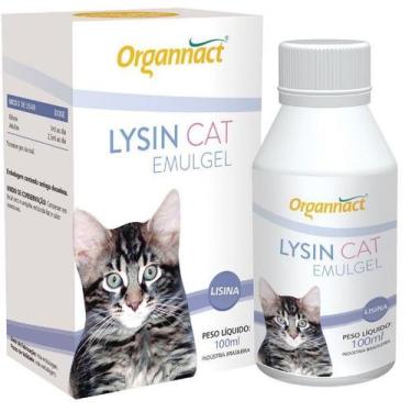 Imagem de Organnact Cat Lysin SF Supl. Vitamínico Aminoácido 100ml