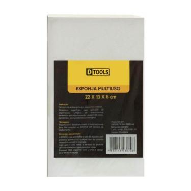 Imagem de Esponja Multiuso 22x13x6cm Densidade Maior Cinza - DTOOLS