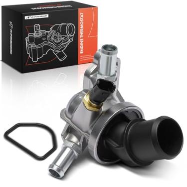 Imagem de A-Premium Conjunto de carcaça do termostato de refrigeração do motor compatível com Chevrolet Colorado 2016-2021, Express 2500 3500 2017-2021 e GMC Canyon 2016-2021, Savana 2500 3500 2018-2021, 2,8L