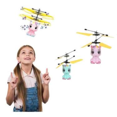 Imagem de Brinquedo Que Voa Infantil Pônei com Sensor Drone Colorido - Arktoys